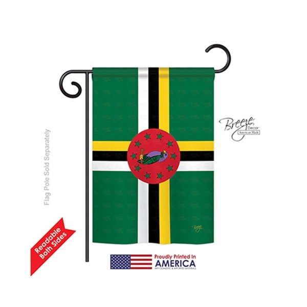 Gardencontrol Dominica 2-Sided Impression Garden Flag - 13 x 18.5 in. GA594659